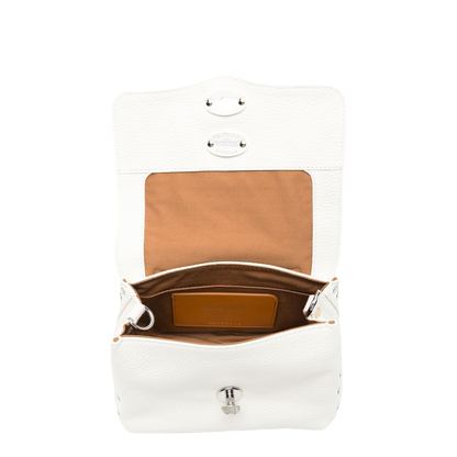 Postina Daily Baby Leather Handbag White