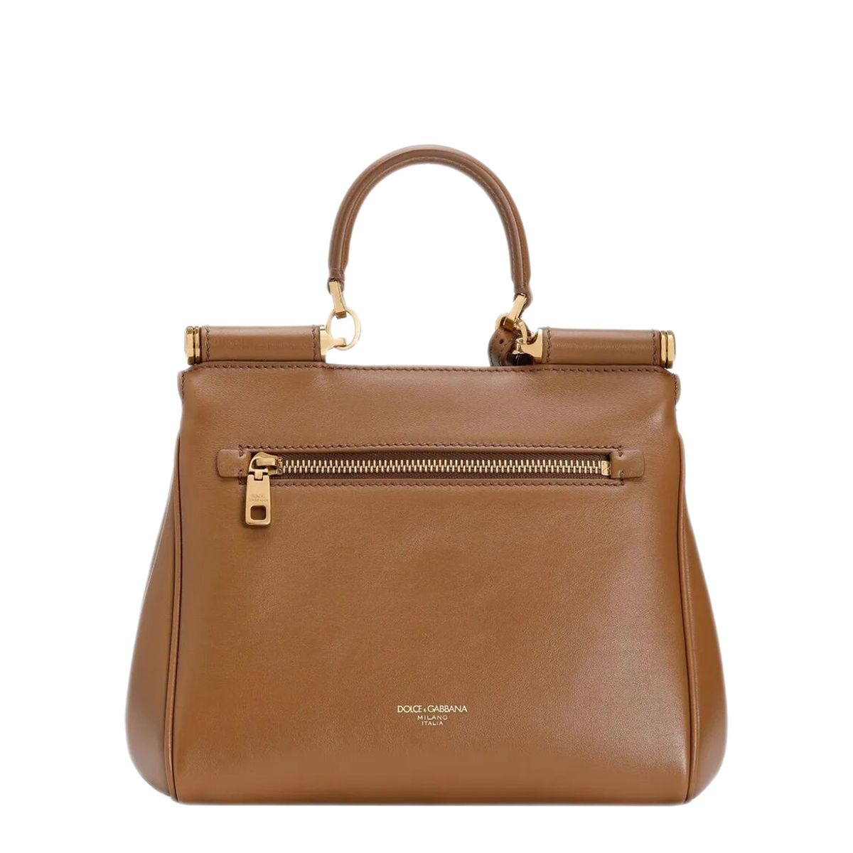 My Sicily Small Calfskin Handbag - Brown