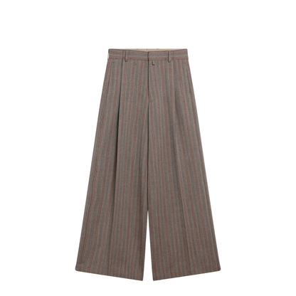 MAYFEYR - Dries Van Noten - Wide-Leg Pinstripe Wool Trousers - 209152056701