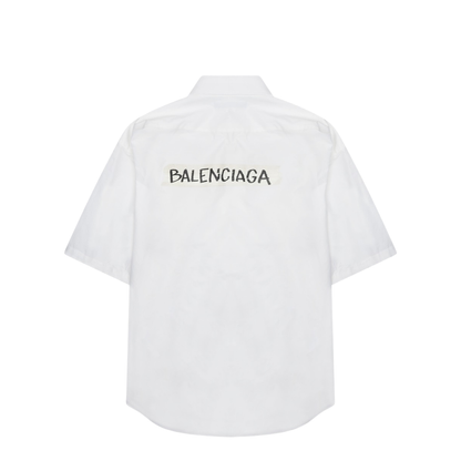 White Poplin Oversize Shirt