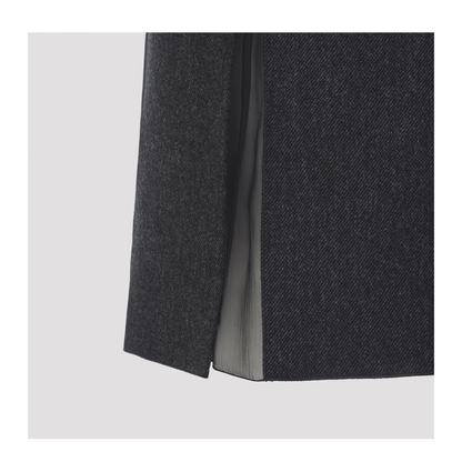 MAYFEYR - Prada - Ardesia Wool Midi Skirt - P10B0SOOO11H4F0480