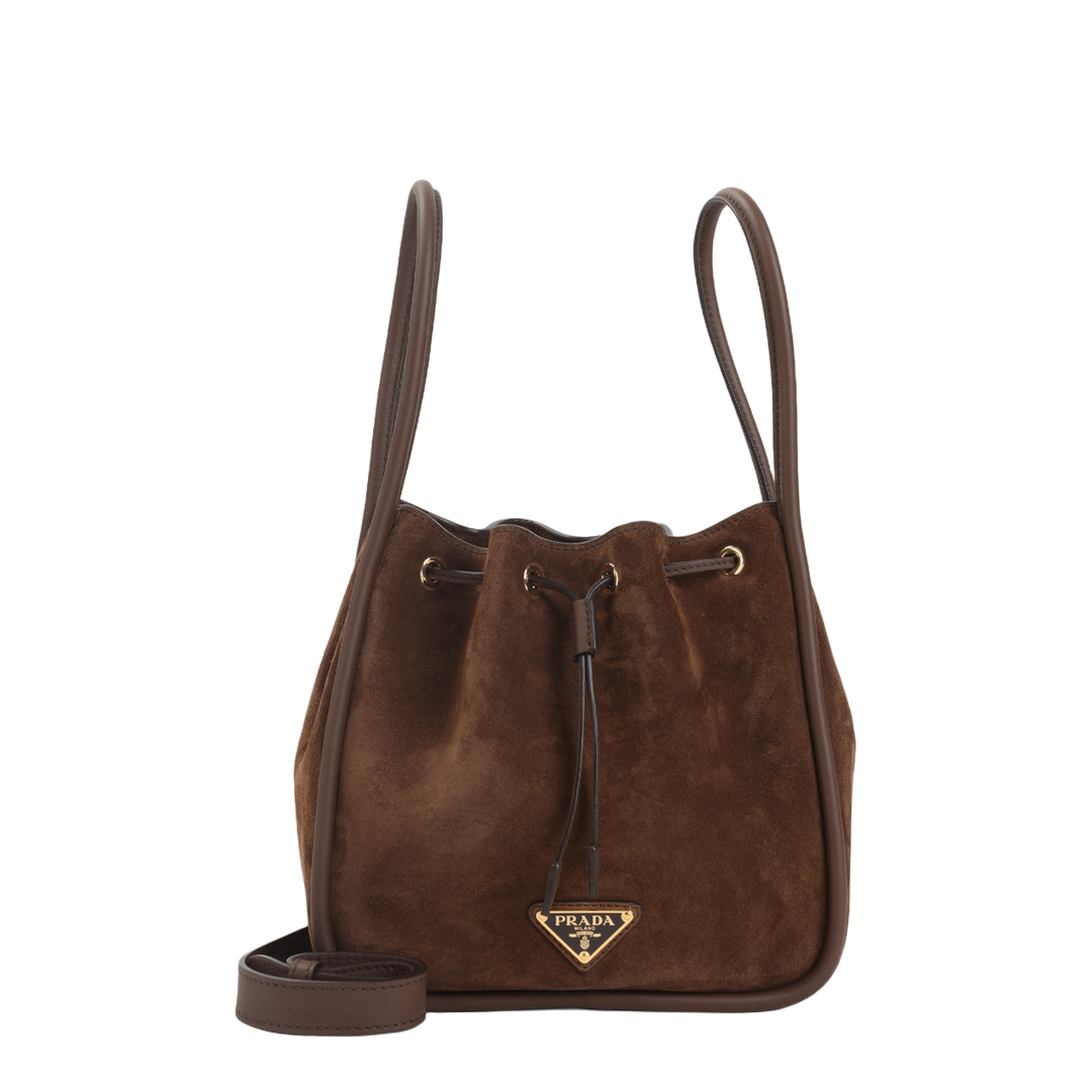 Cocoa Brown Suede Shoulder Bag