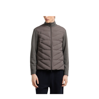 Travel Essentials Two-Piece Effect Full-Zip Down Jacket