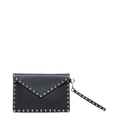 MAYFEYR - Valentino - Grainy Calfskin Rockstud Pouch - 9W2P0P87VSH0NO