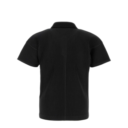 MAYFEYR - Bao Bao Issey Miyake - Basics Black Polyester Polo Shirt - HP68JM53015
