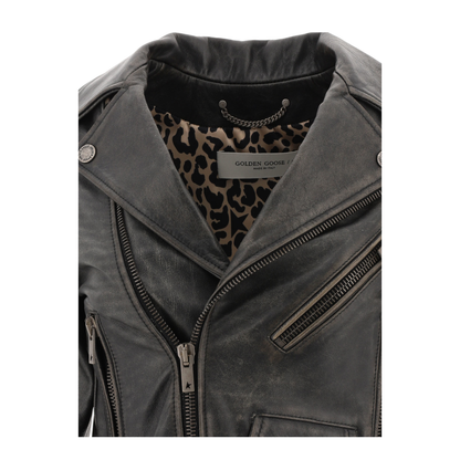 MAYFEYR - Golden Goose - Chiodo Destiny Leather Jacket - GWP00848P00064790100X