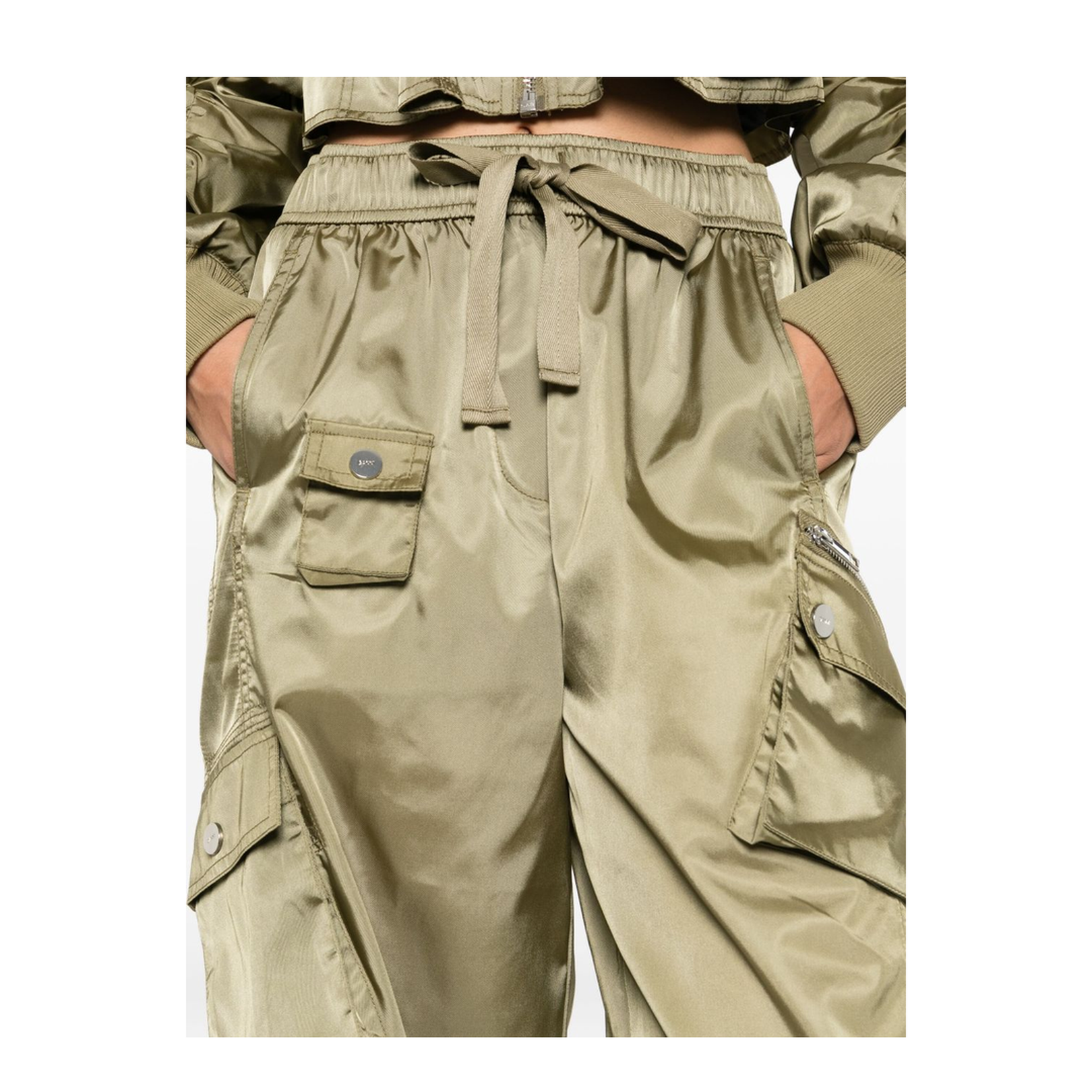 Nylon Oversize Trousers
