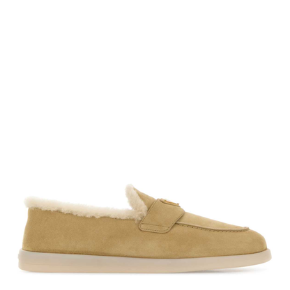 MAYFEYR - Prada - Saint Tropez Sand Suede Loafers - 1D222NFZB253ZKPF0379