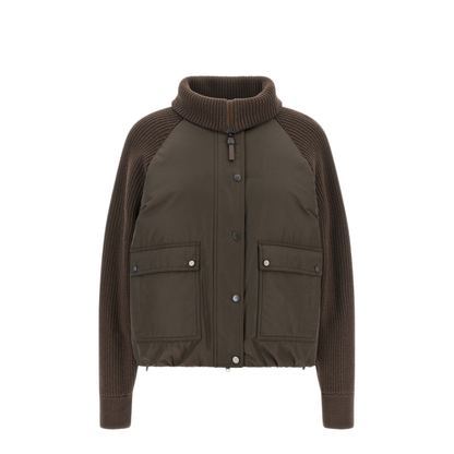 MAYFEYR - Brunello Cucinelli - Knit Insert Down Jacket - MH5257294PC028