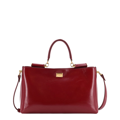 Vittoria Medium Calfskin Handbag - Red