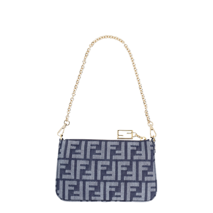 Blue Baguette Mini Clutch