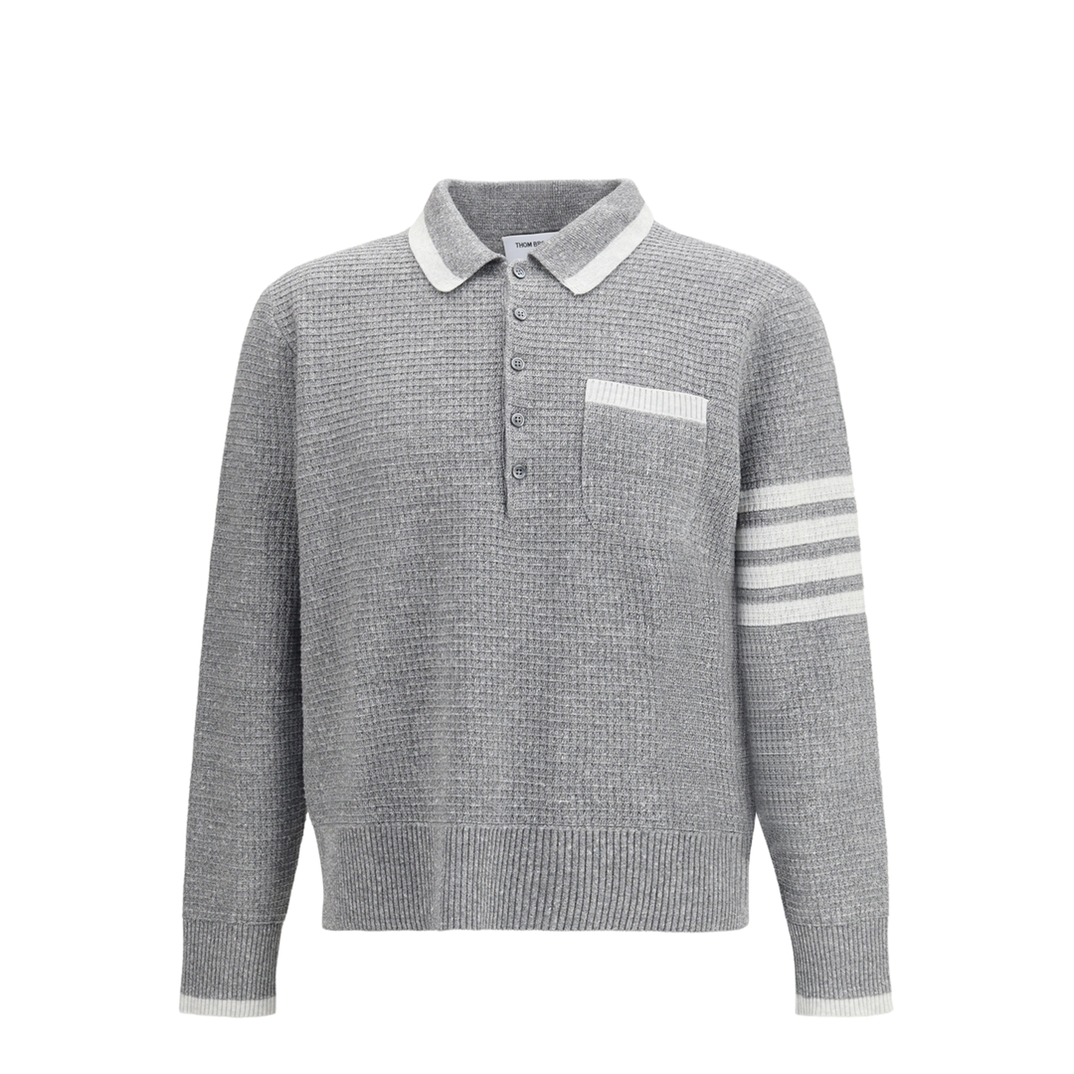 MAYFEYR - Thom Browne - Knitted Polo Shirt - MKP156AY6011