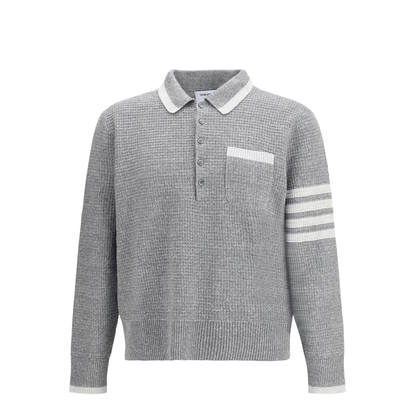 MAYFEYR - Thom Browne - Knitted Polo Shirt - MKP156AY6011