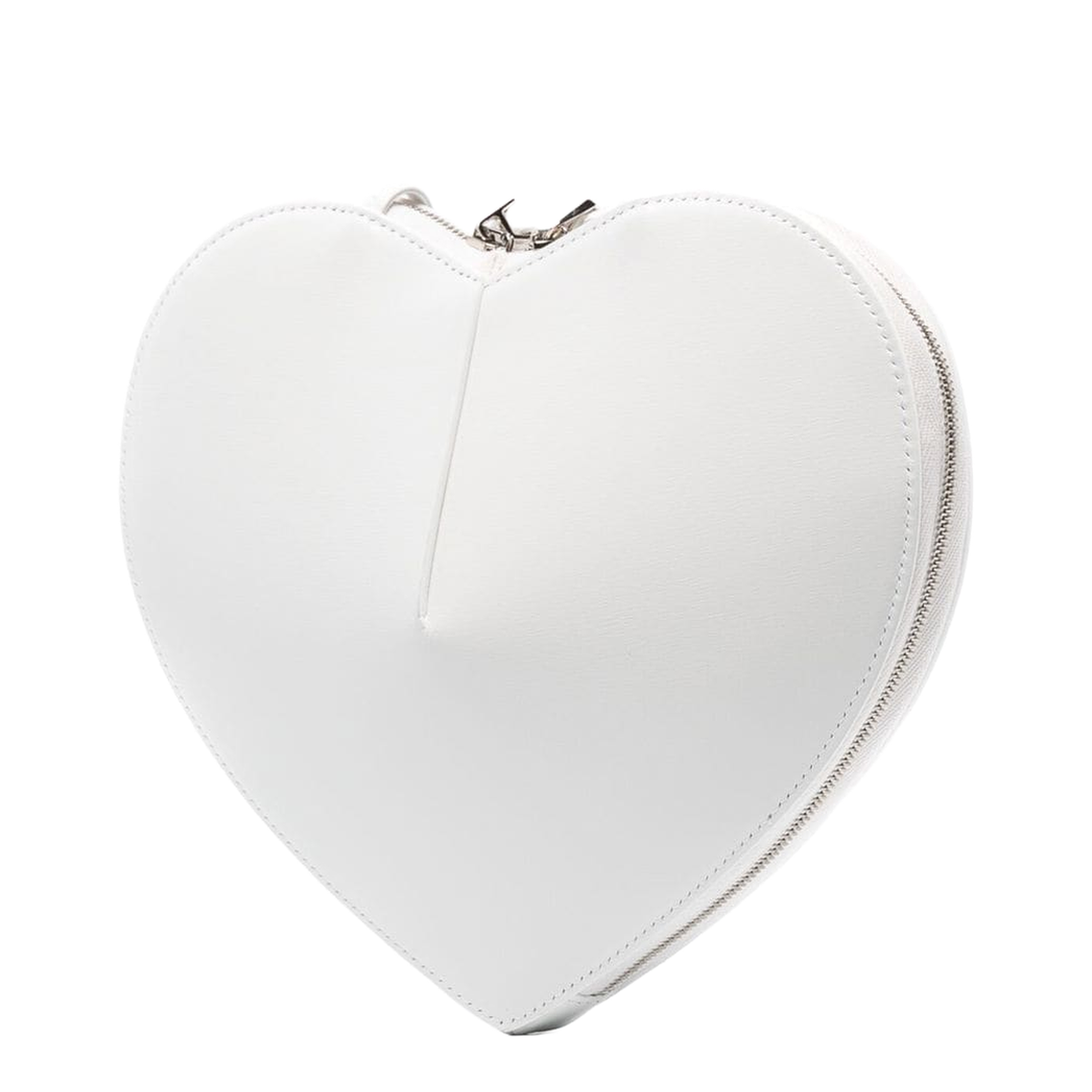 Optical White Le Coeur Bag in Calfskin