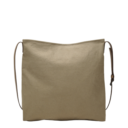 MAYFEYR - Prada - Khaki Route Canvas And Leather Crossbody Bag - 2VH207OOO2G6SF0241