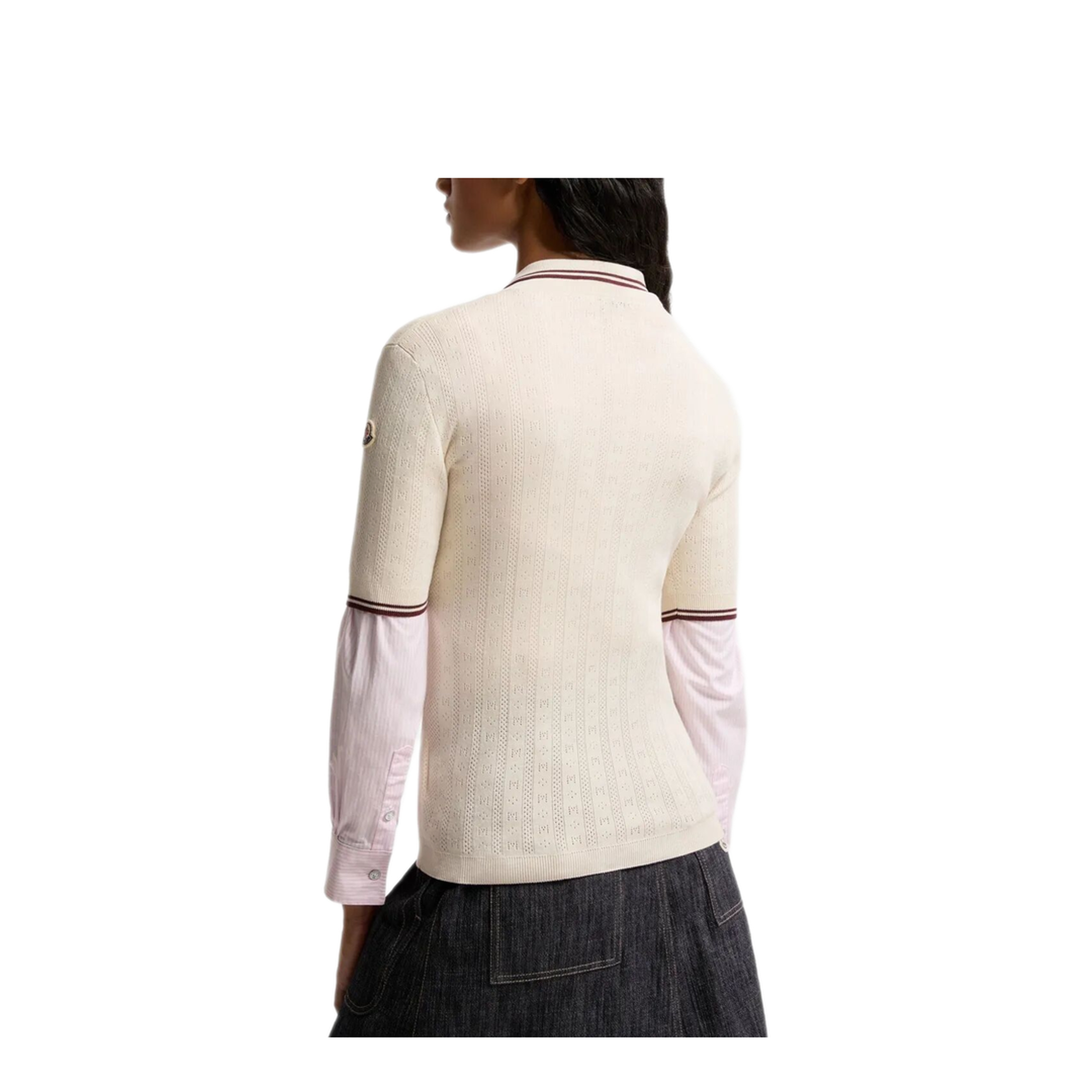 MAYFEYR - Moncler - Rhombus And Logo Pattern Cotton Polo Shirt - L10939A00005M9371043