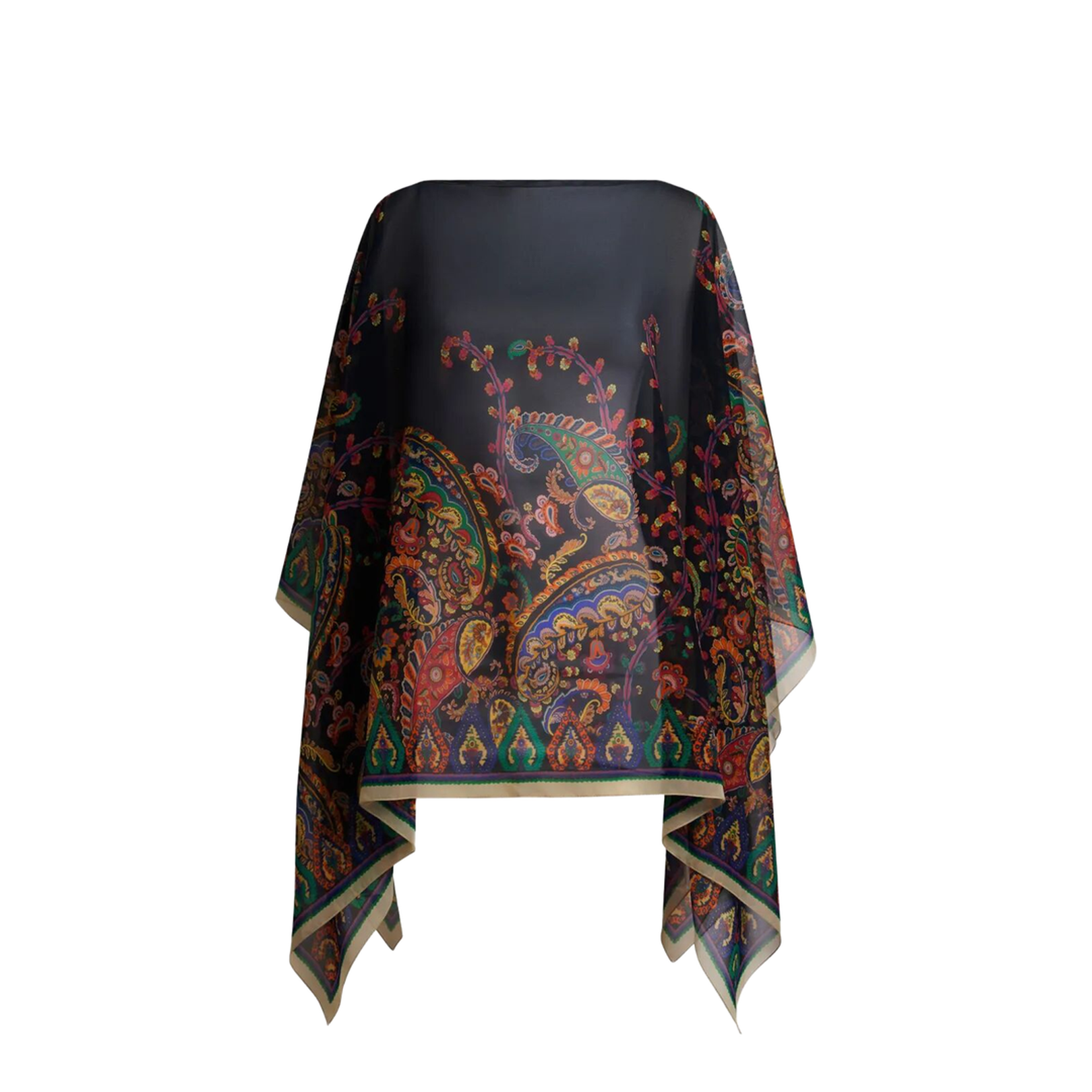 Printed Scarf Cape