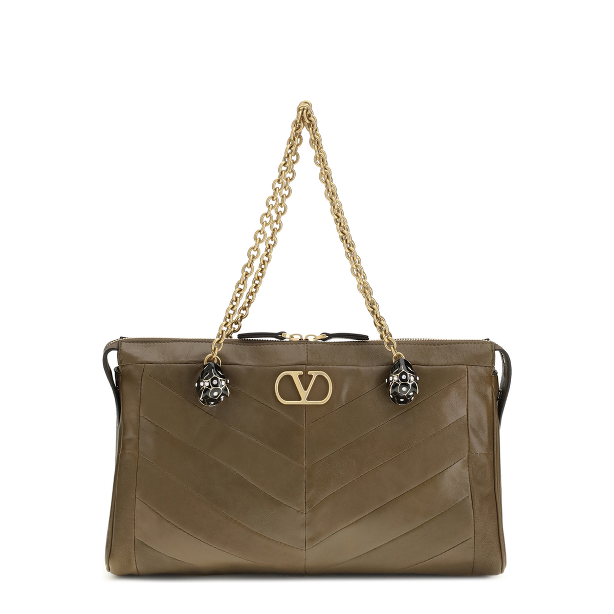MAYFEYR - Valentino - Medium Panthea Chevron Patchwork Shoulder Bag - 9W0B0S70UYFBGQ