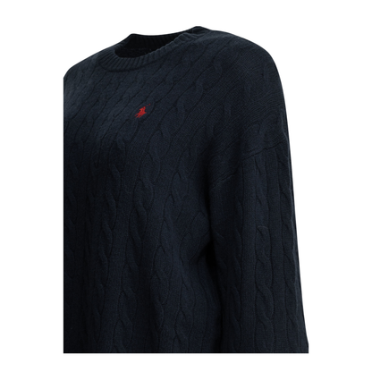 MAYFEYR - Polo Ralph Lauren - Short Knit Dress With Logo - 211B17446001HUNTERNAVY
