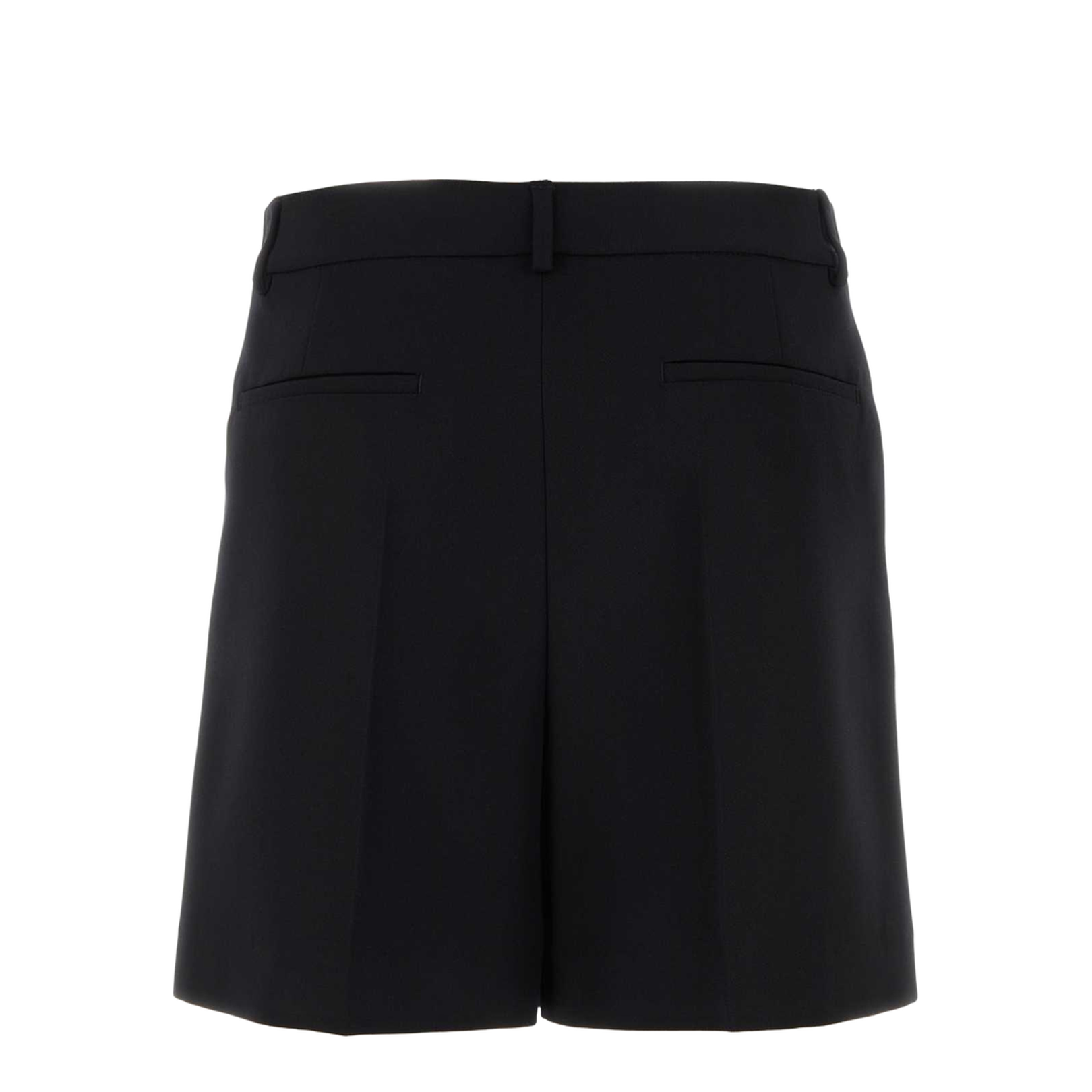 Black Wool Bermuda Shorts
