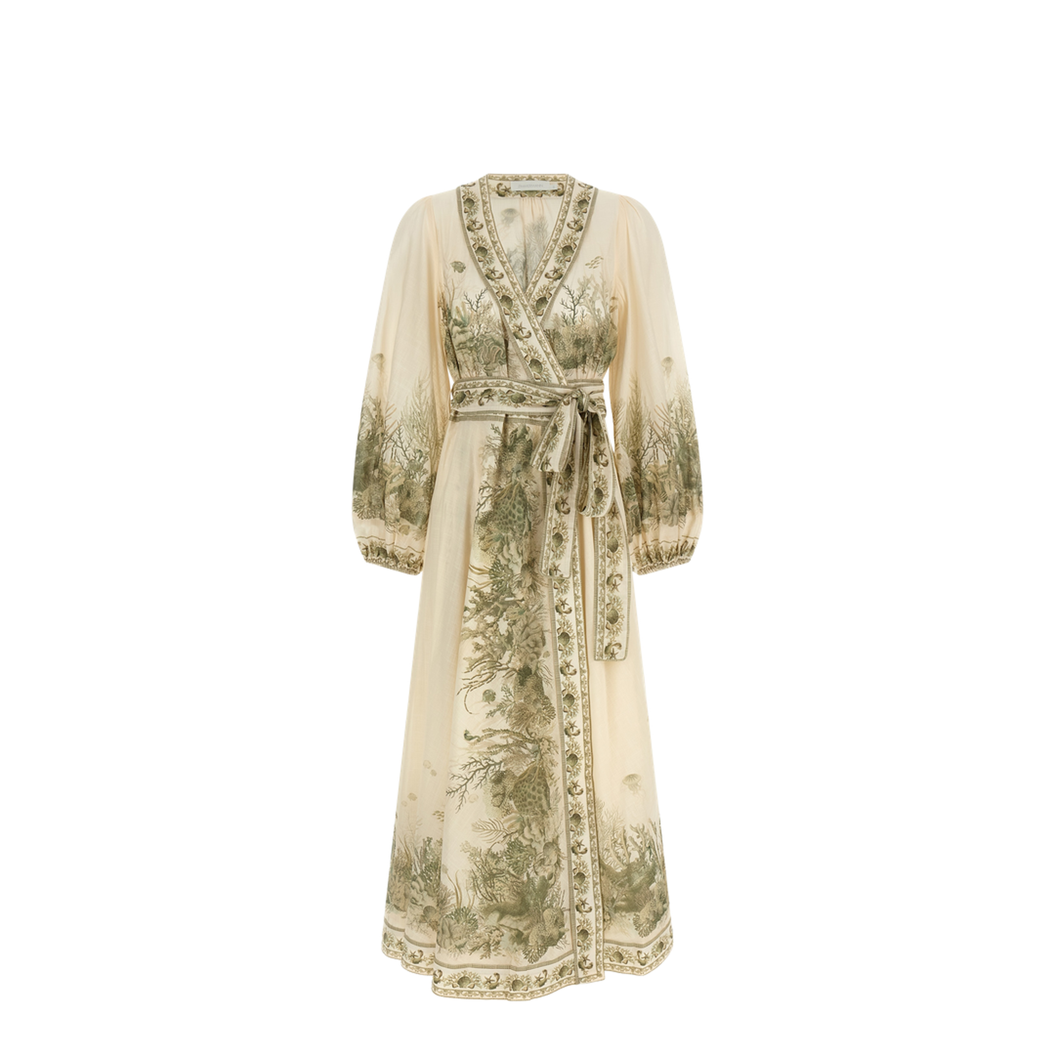 Wanderlust Wrap Cotton Midi Dress