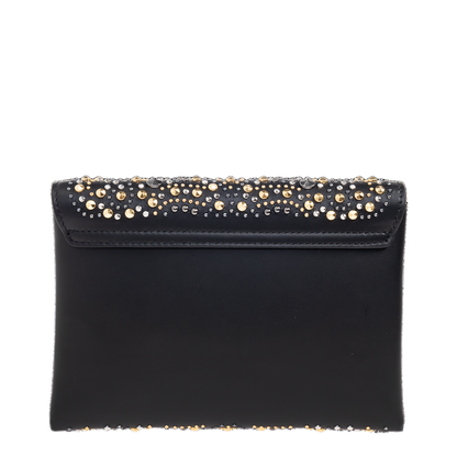 Clutch with appliqués