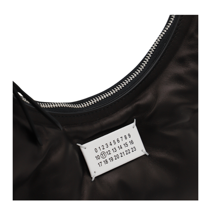 Glam Slam Small Lambskin Hobo Bag - Black