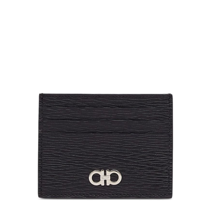 Gancini Leather Credit Card Case