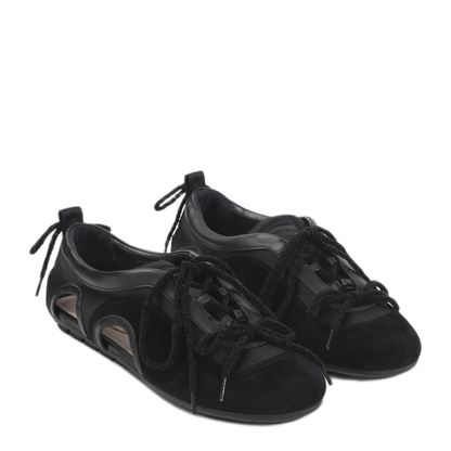 MAYFEYR - Simone Rocha - Cutout Ballerina Grip Trained Sneakers - BPT100755BLACK