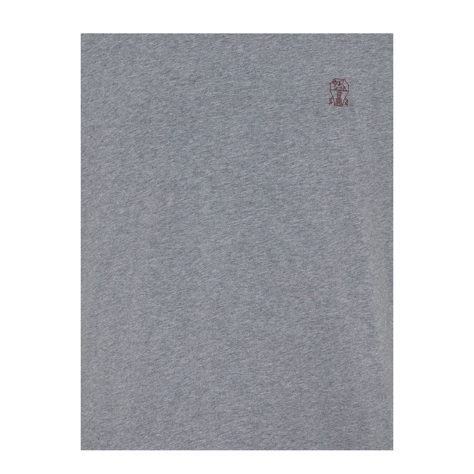 Jersey T-shirt with Logo in Medium Grey
