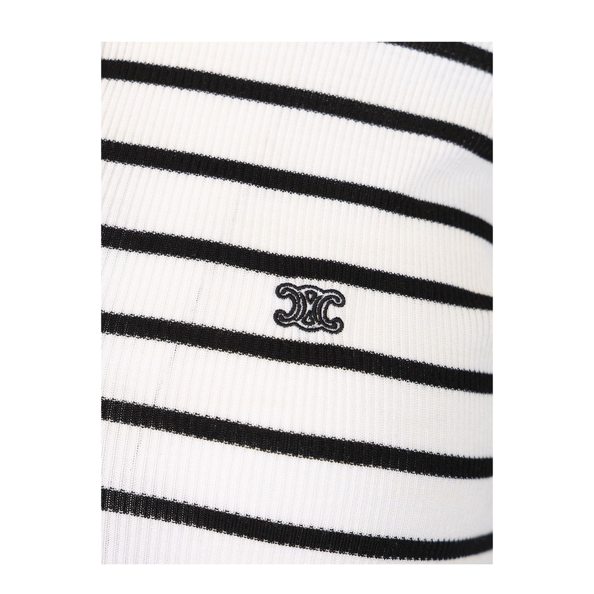 MAYFEYR - Celine - Striped Silk Jersey Polo Shirt - RX0L0809W01OB