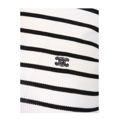 MAYFEYR - Celine - Striped Silk Jersey Polo Shirt - RX0L0809W01OB