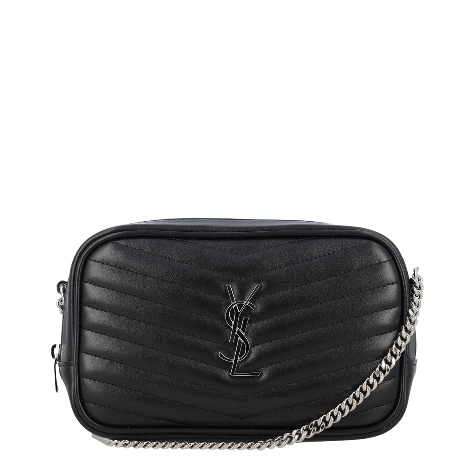 Lou Mini Leather Shoulder Bags - Black