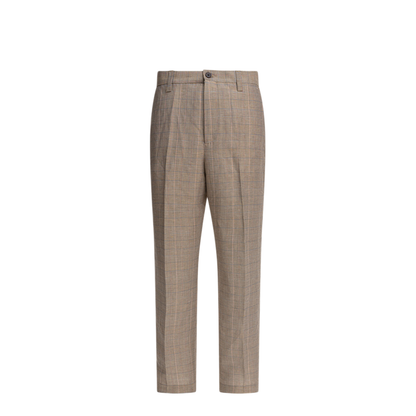 MAYFEYR - NN.07 - Paw Trousers - 2521918160PAW1918BROWNCHECK