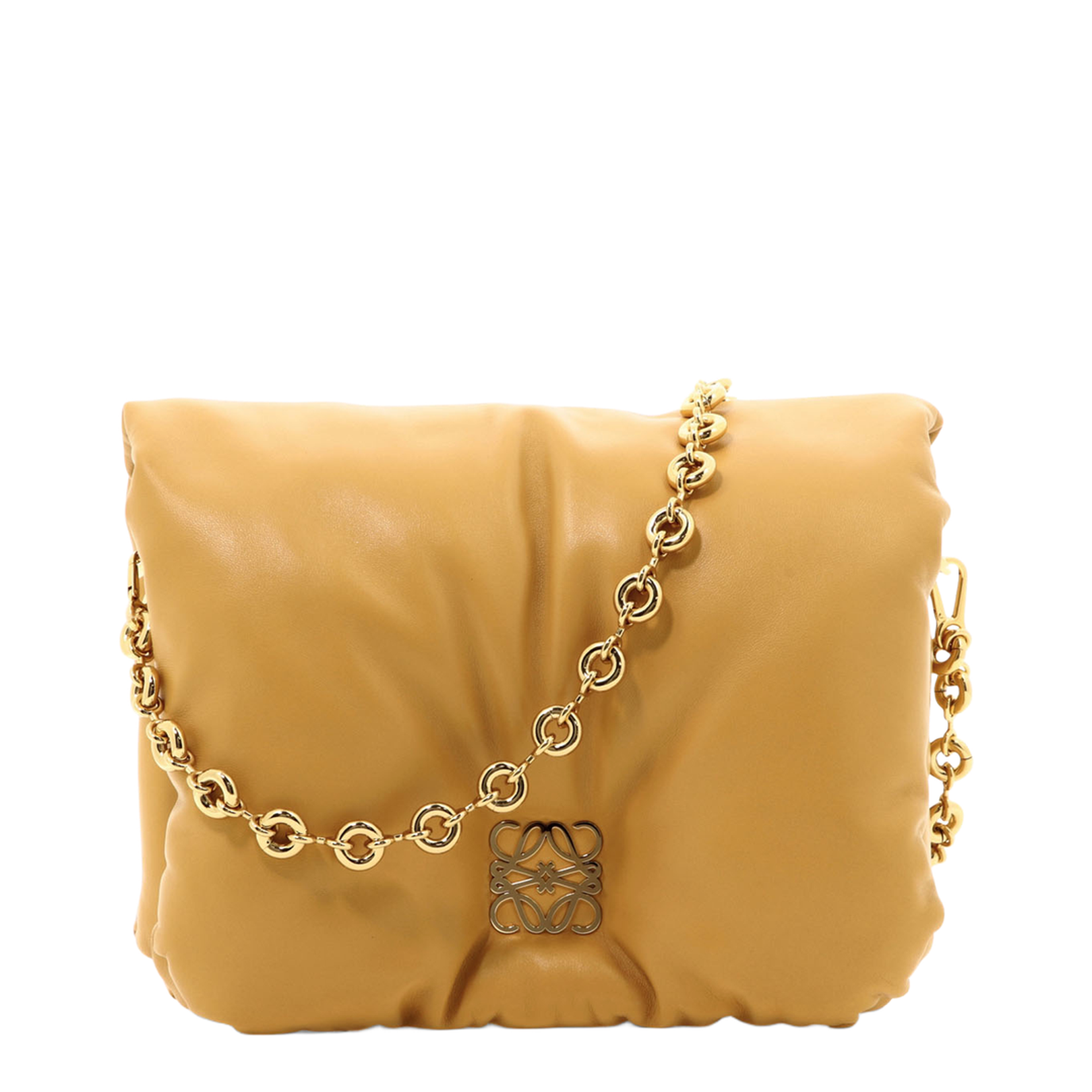 Goya Puffer Leather Shoulder Bag
