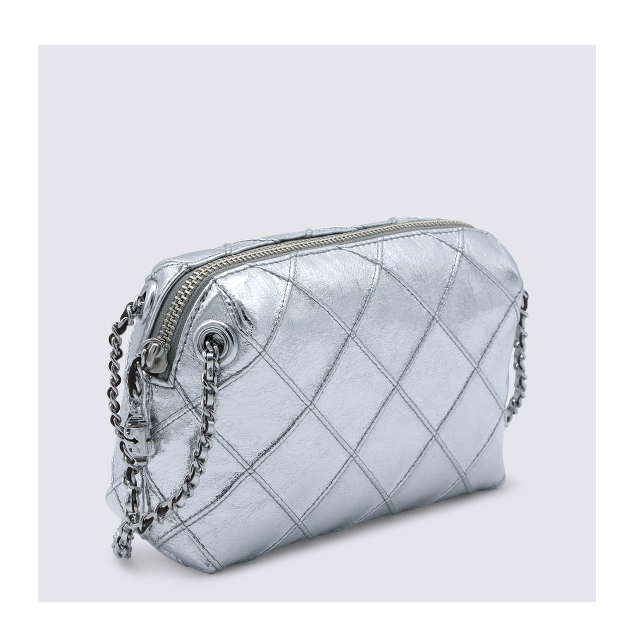 Fleming Metallic Leather Crossbody - Metallic Gold