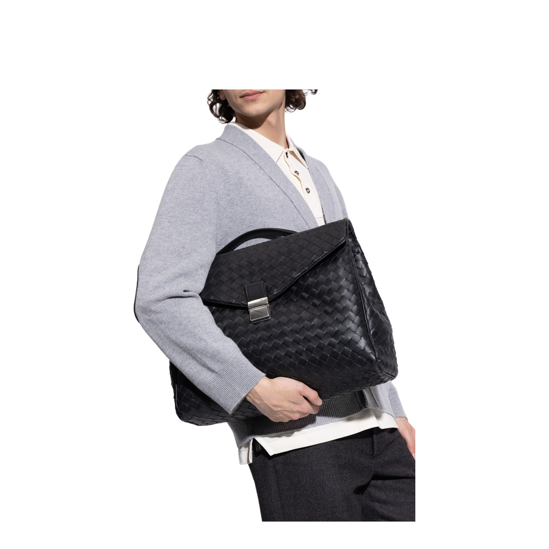 Archivist Calfskin Briefcase - Black