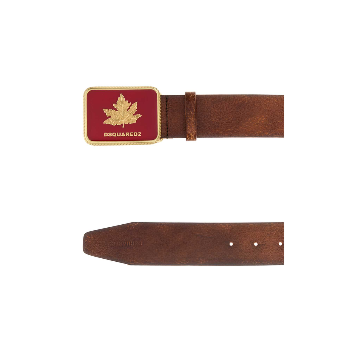 MAYFEYR - Dsquared2 - Brown Leather Canadian Heritage Belt - BEM059412900001M1168