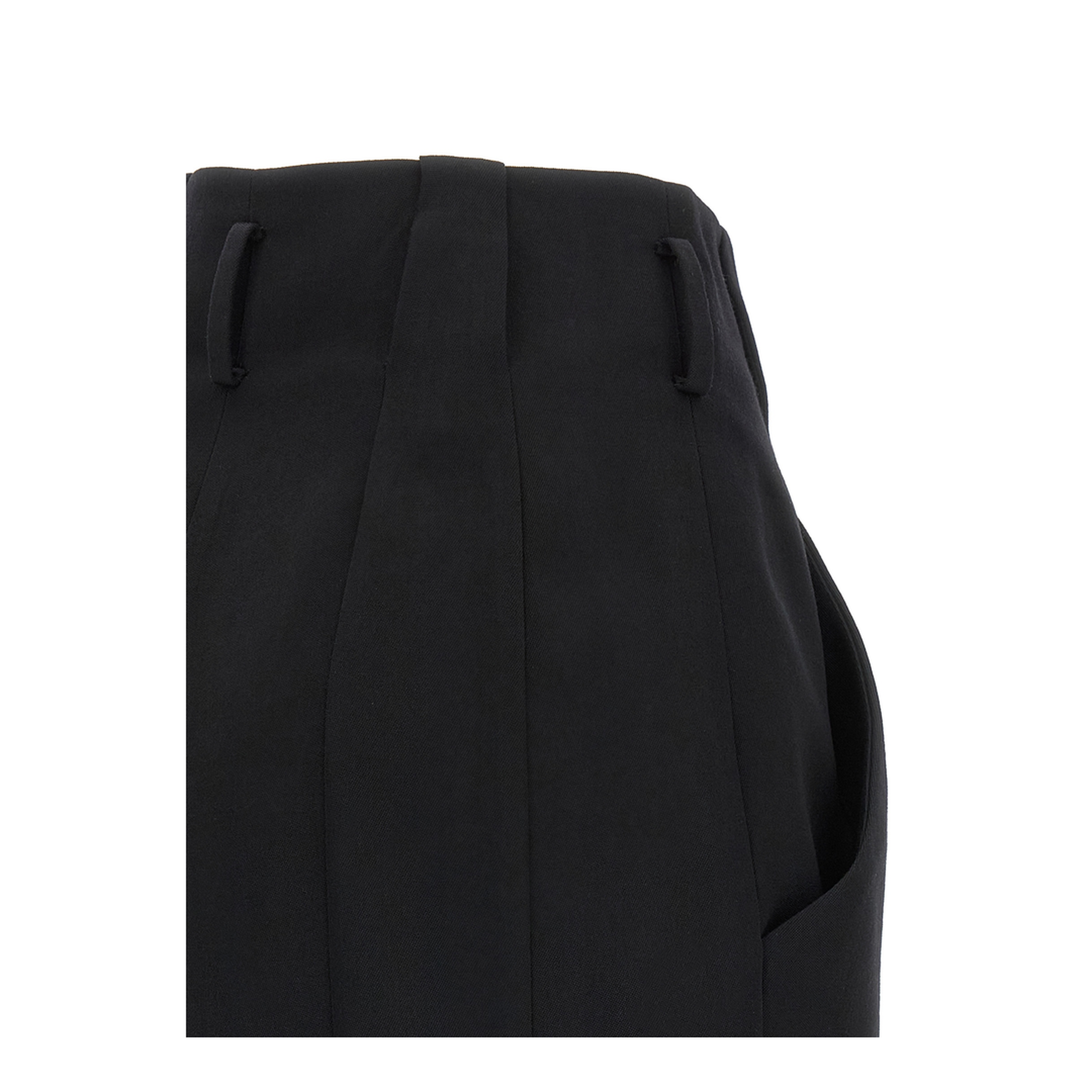 Grain de Poudre Belted Short Black