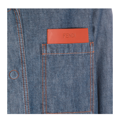 MAYFEYR - Fendi - Denim Blue Jacket - FLF861AW8HF0QB0