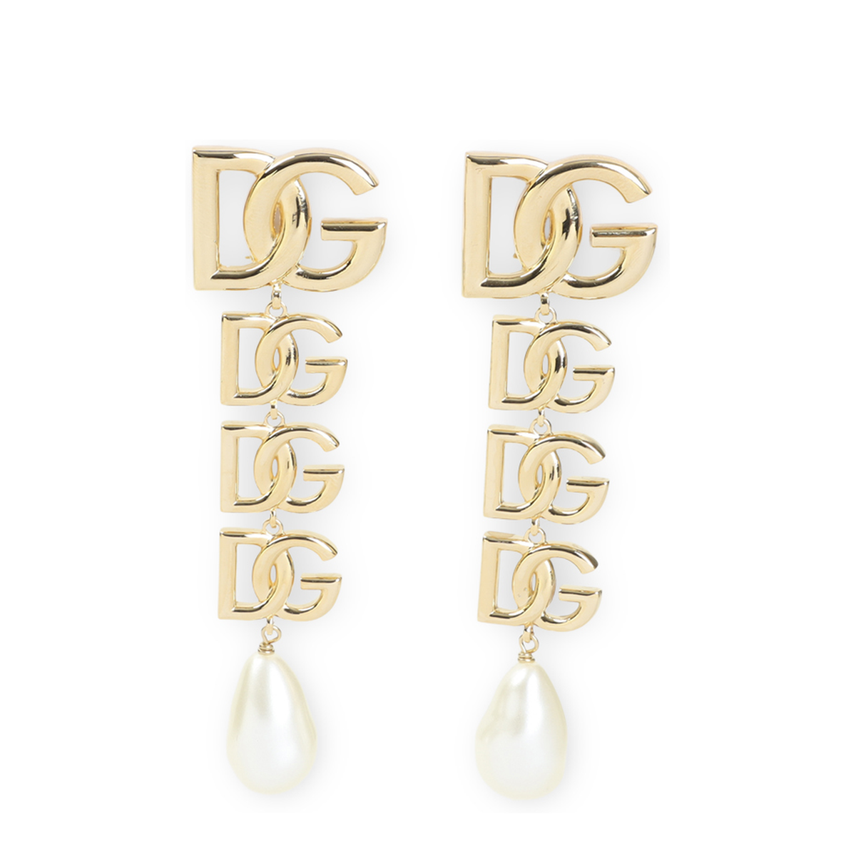 MAYFEYR - Dolce & Gabbana - Dolce Gabbana Dg Logo Pearl Clip On Earrings - WEN6P5W1111ZOO00