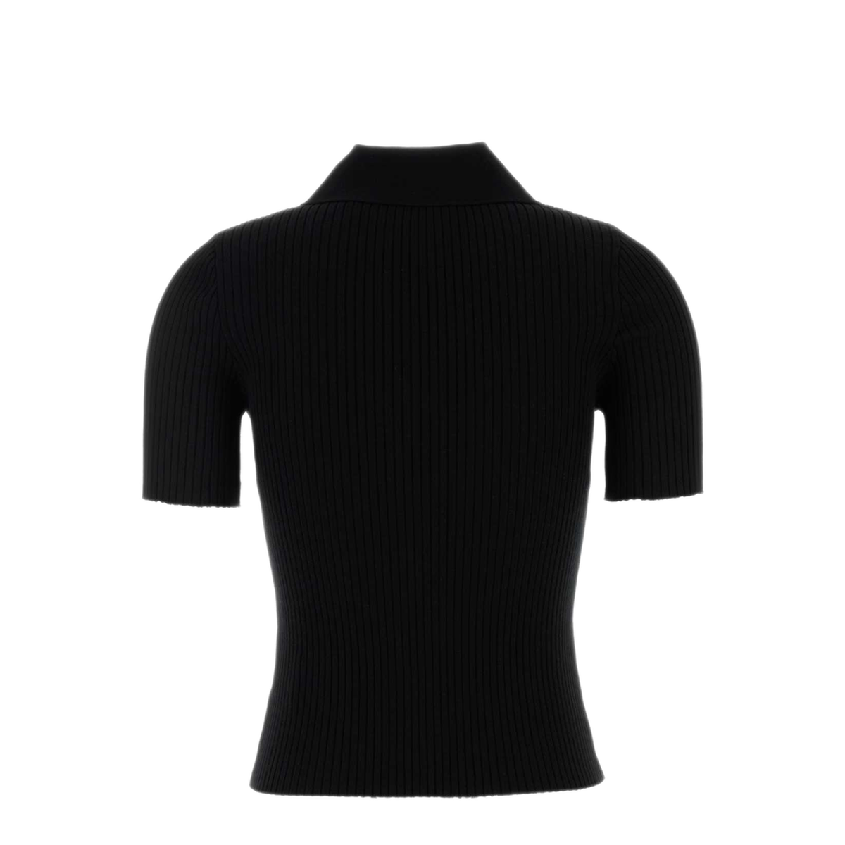 MAYFEYR - Courreges - Signature Rib Knit Polo - VESMPO029FI00019999