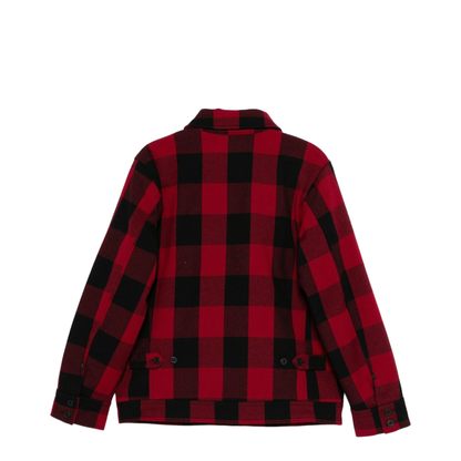 Wool Jacket - Red Check Pattern