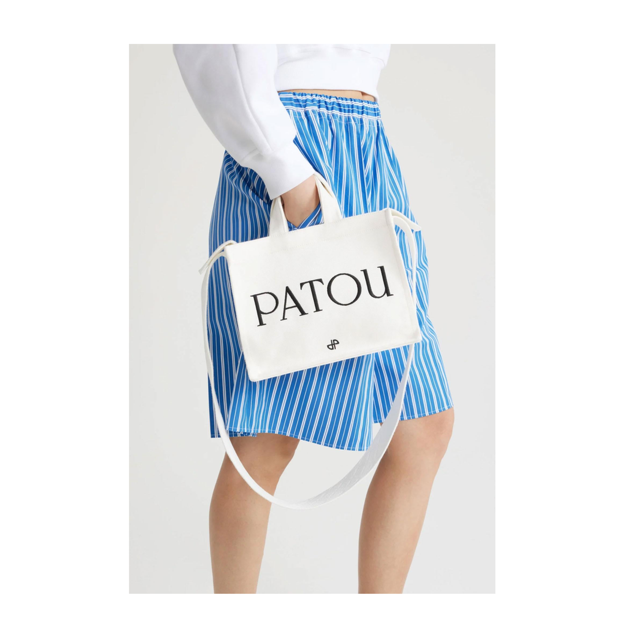 MAYFEYR - Patou - Small Tote In Cotton Canvas White - AC0440076001W