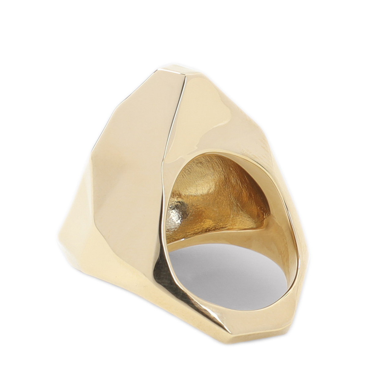 MAYFEYR - Lanvin - Gold Cubic Metal Brass Ring - AWCJFRI6LTCBH25M1