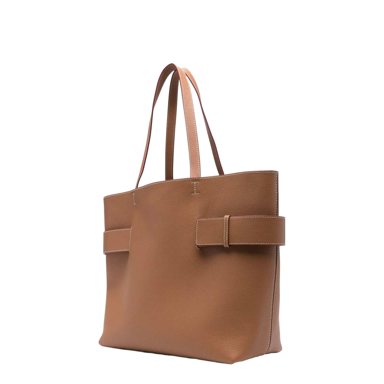 T-Bar Sling Calf Leather Tote Bag