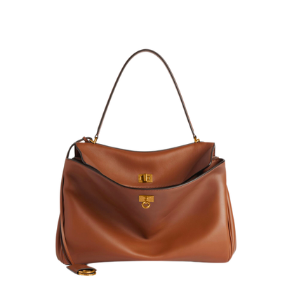 Rodeo Medium Calfskin Handbag - New Tan