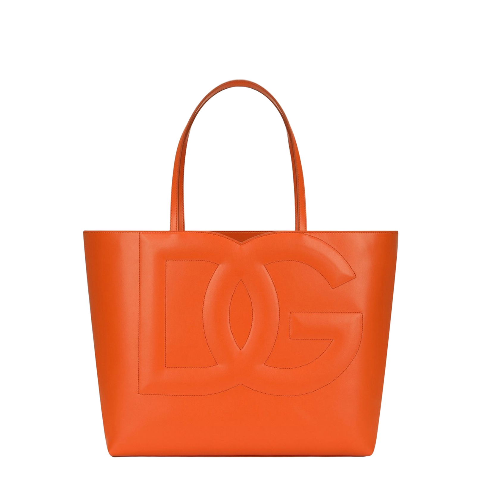 Medium Calfskin Logo Bag Shopper