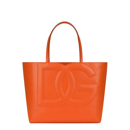 Medium Calfskin Logo Bag Shopper