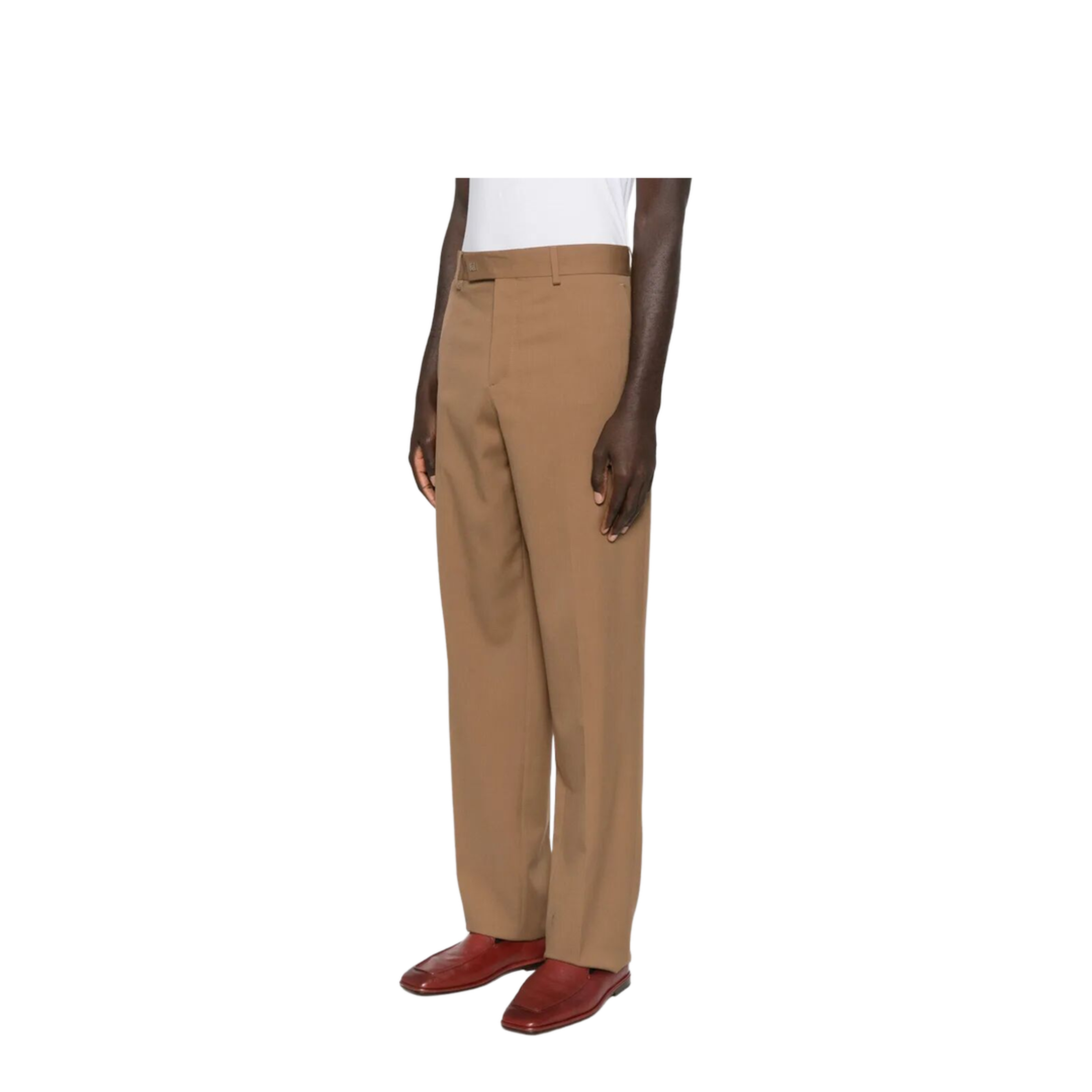 MAYFEYR - Fendi - Rust Wool Cigarette Trousers - FB1089AU60